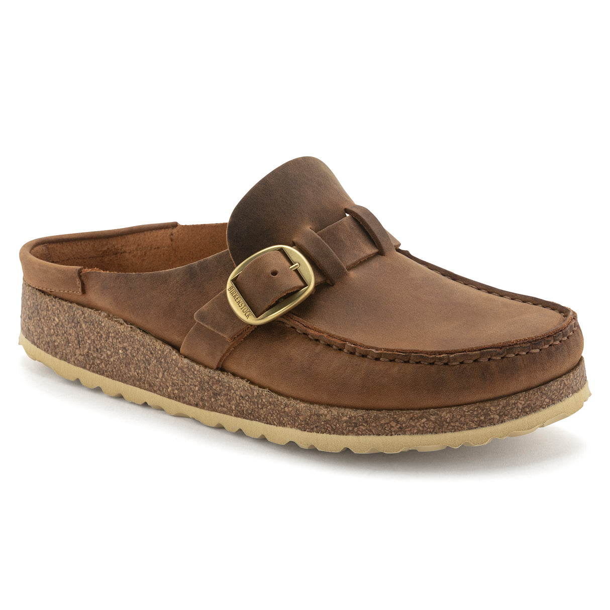 Birkenstock Buckley Cognac Oiled Leather Narrow/Medium Width