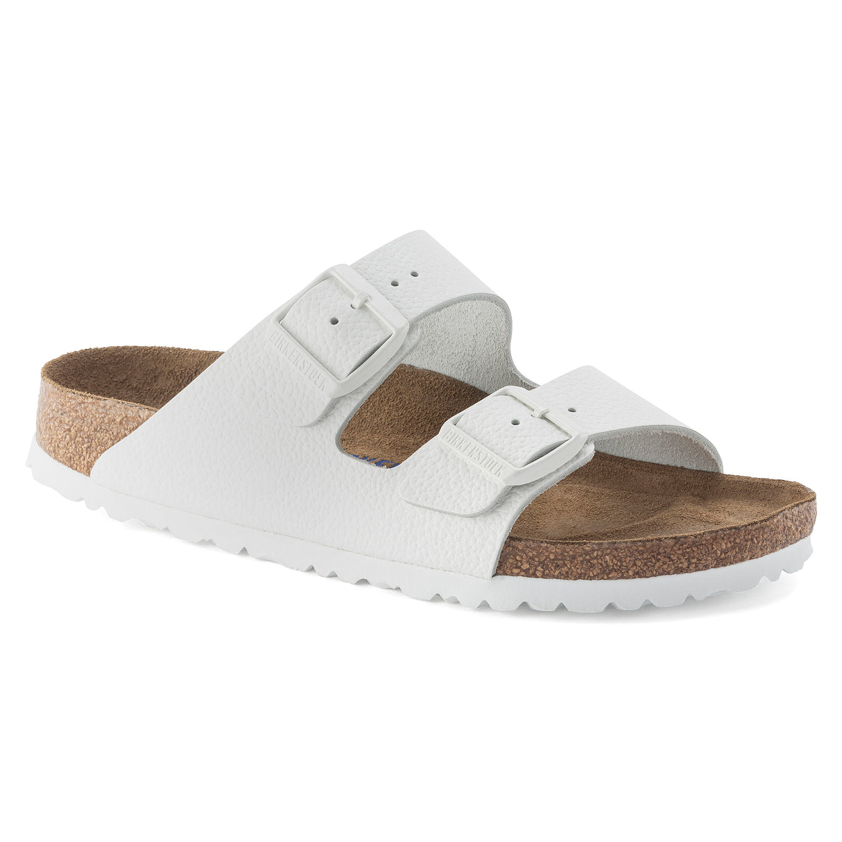 Birkenstock Arizona Soft Footbed White Leather Medium/Narrow Width