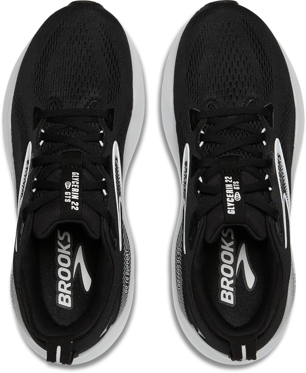 M Brooks Glycerin GTS 22 Black/Grey/White