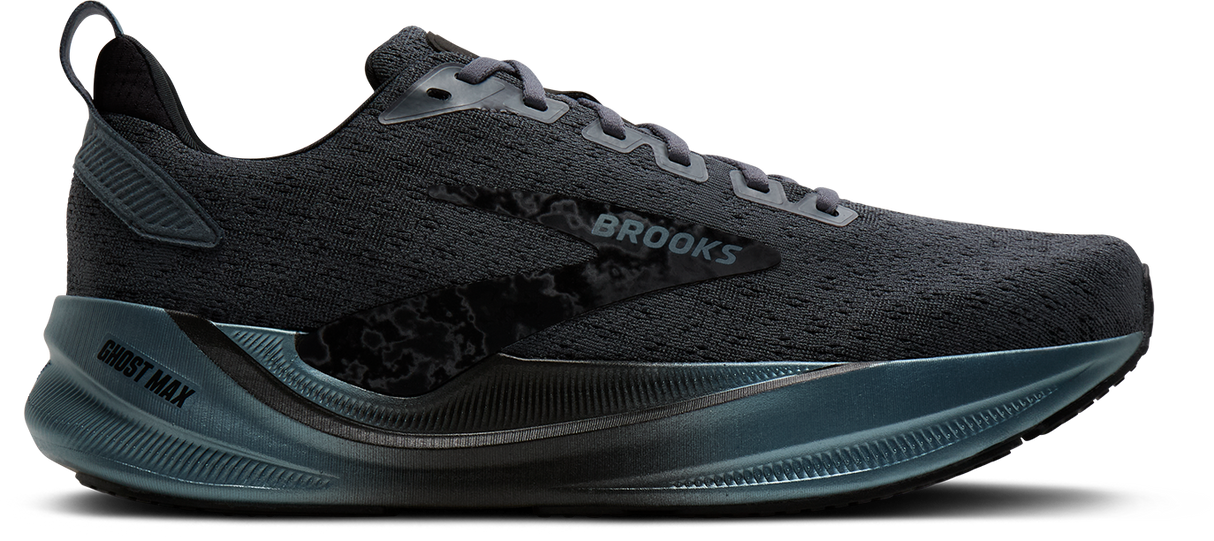 M Brooks Ghost Max 4 Black Graphite Grey