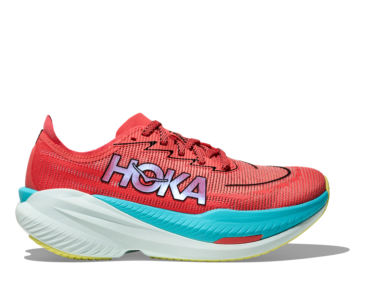 M Hoka Mach X 2 Grapefruit Electric Coral