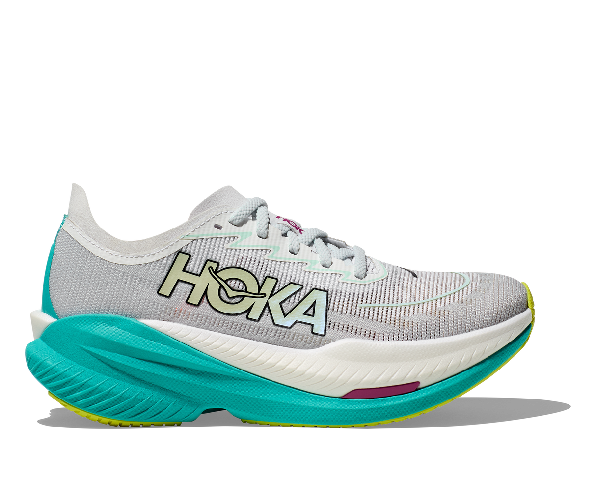 W Hoka Mach X 2 Frost Electric Aqua