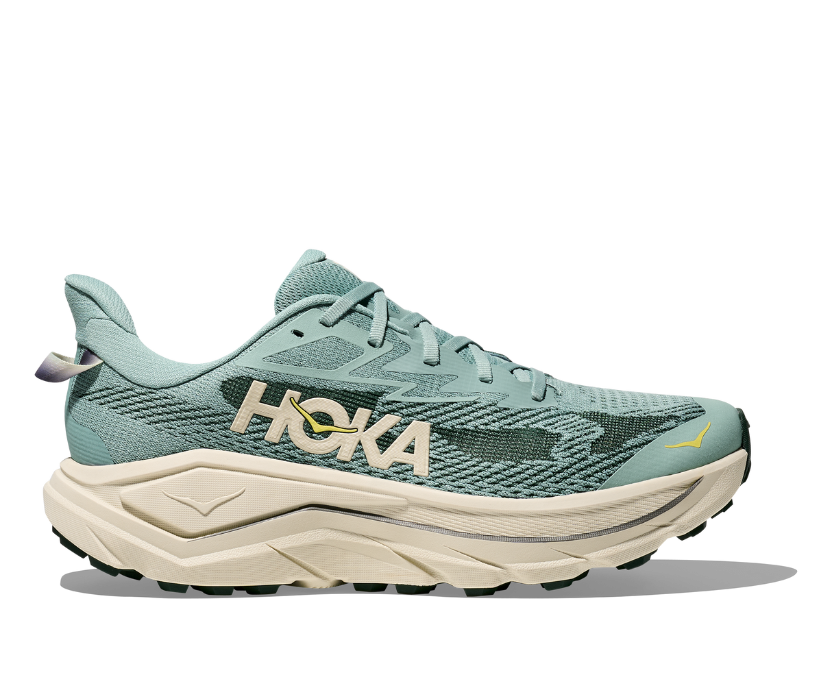 M Hoka Challenger 8 Jade Truffle Salt