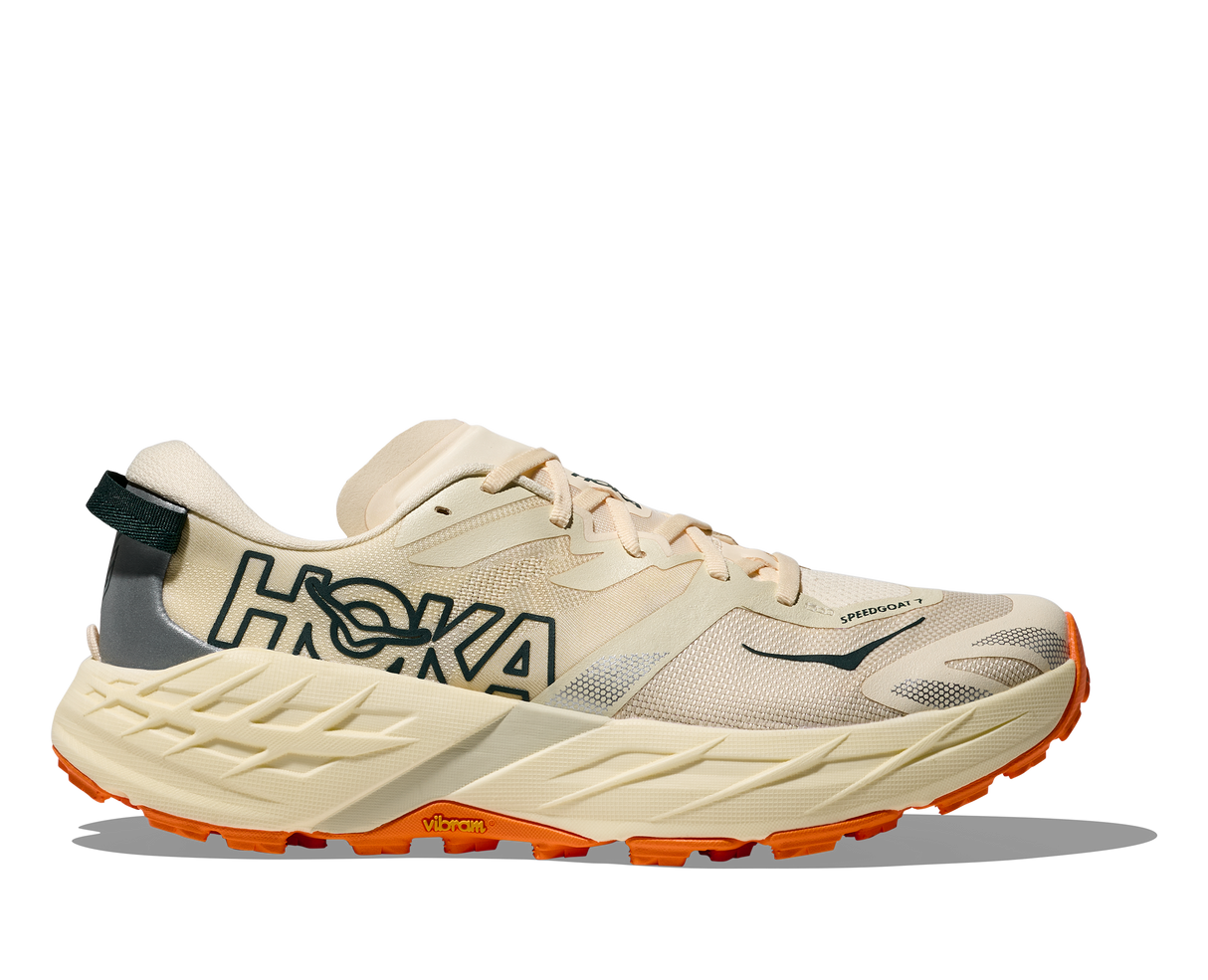 M Hoka Speedgoat 7 Vintage Yellow Turmeric