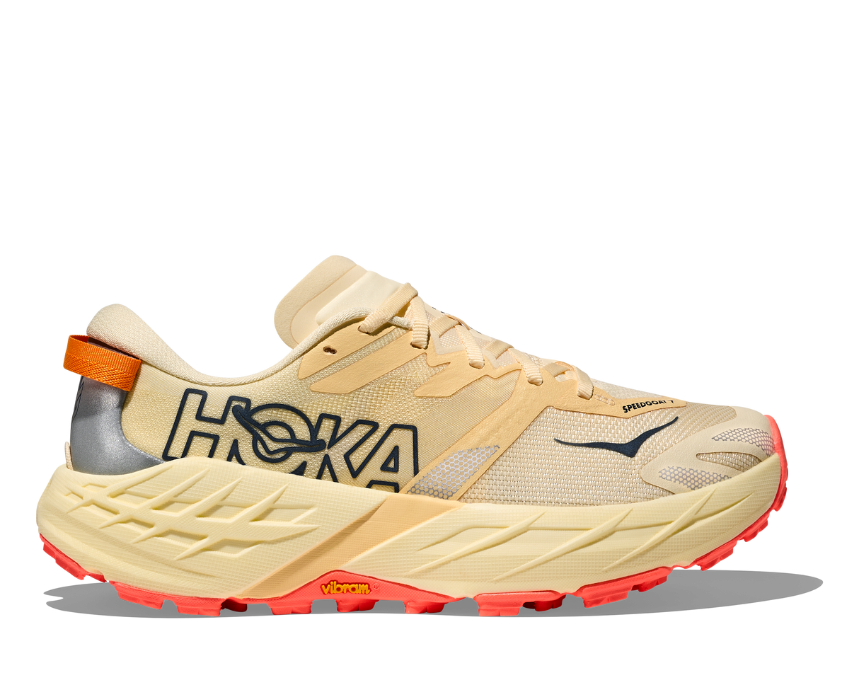 W Hoka Speedgoat 7 Vintage Yellow Neon Flame