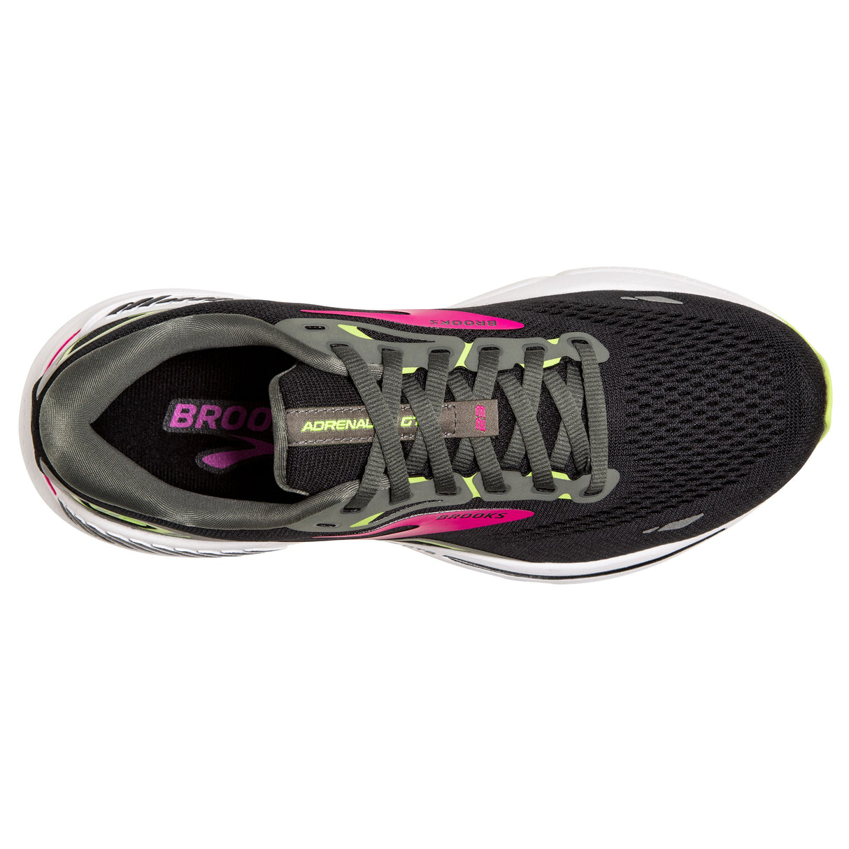 W Brooks Adrenaline GTS 23 Black/Gunmetal/Sharp Green