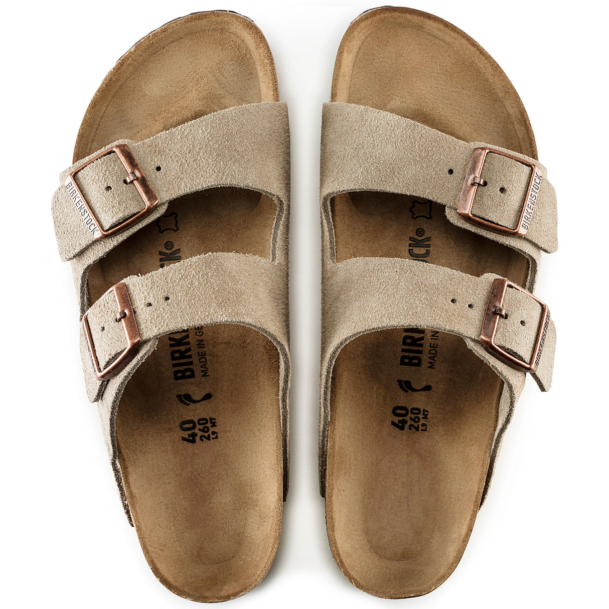 Birkenstock Arizona Suede Leather Regular/Wide Width