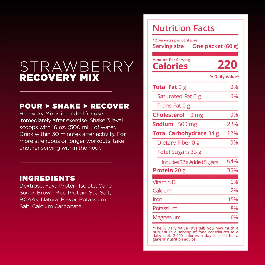 Tailwind Recovery Mix 20 Serving Bag