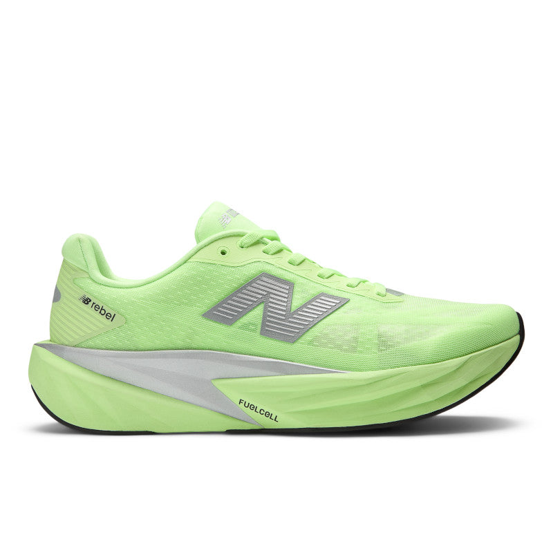 M New Balance FuelCell Rebel v5 Mint Flash with Lab Green and Silver Metallic