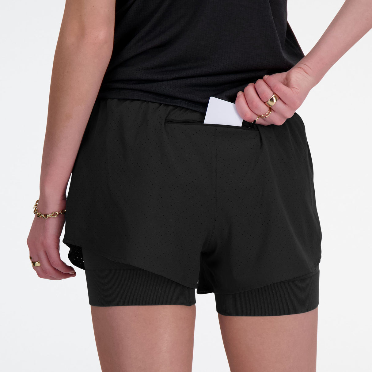 W New Balance RC Seamless 2 In 1 Short 3 inch