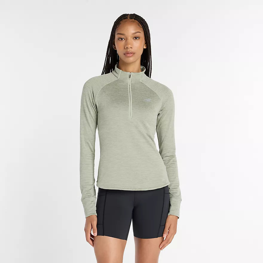 W New Balance Athletics Heat Grid Half Zip