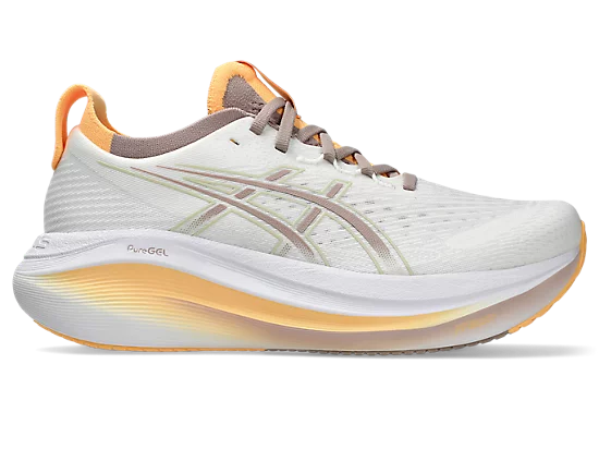 W Asics Gel-Nimbus 27 White Fawn