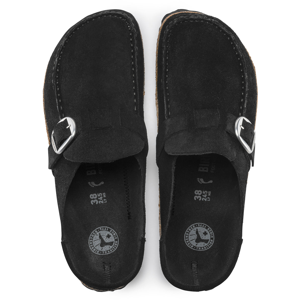 Birkenstock Buckley Black Suede Narrow/Medium Width