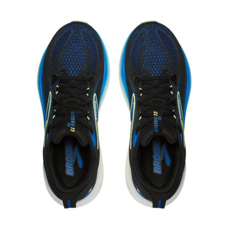 Men's Brooks Glycerin 22 Black/Cobalt/Neo Yellow