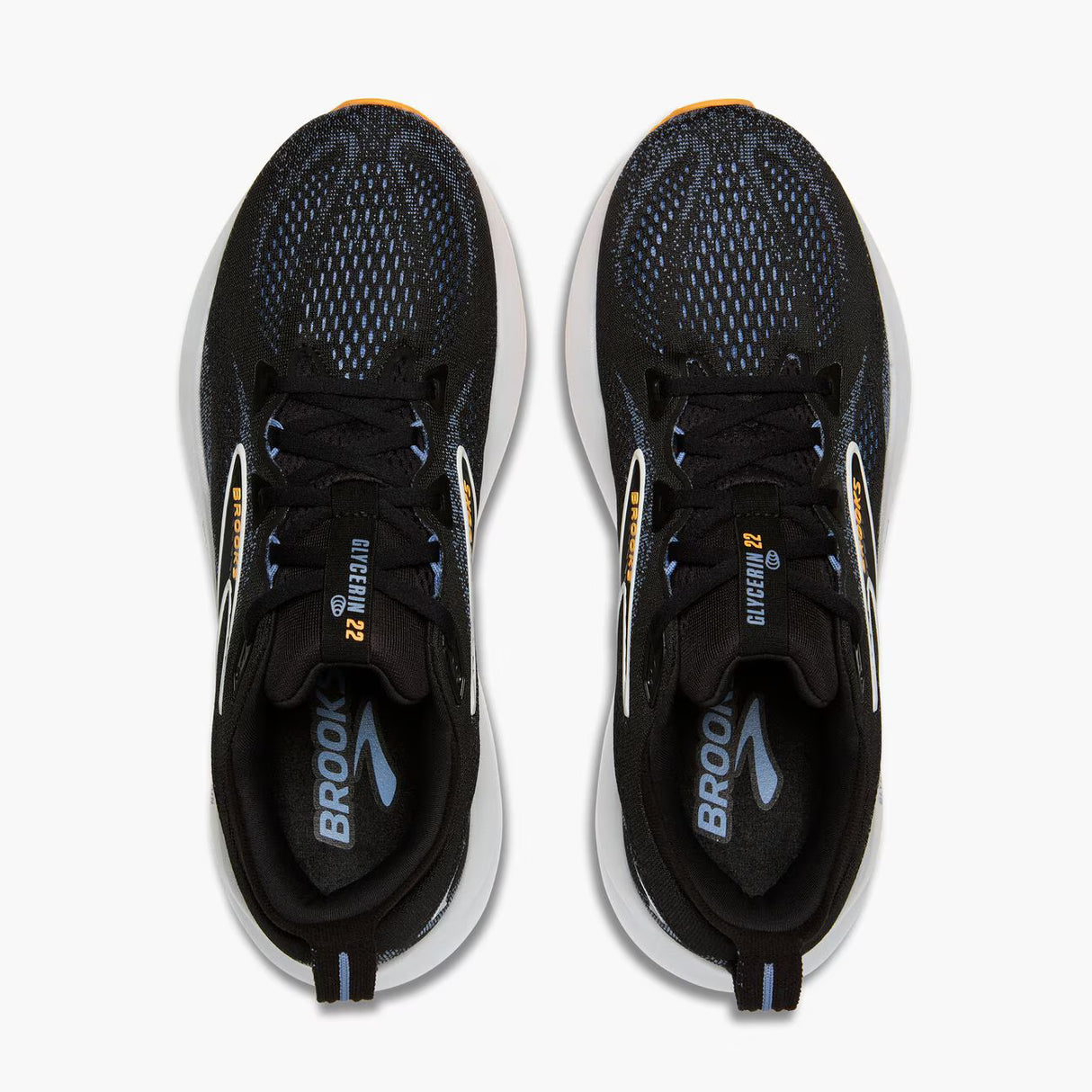 M Brooks Glycerin 22 Black/Country Blue/Orange Pop