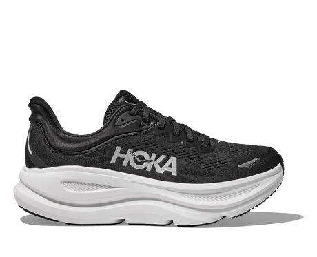 W Hoka Bondi 9 Black White