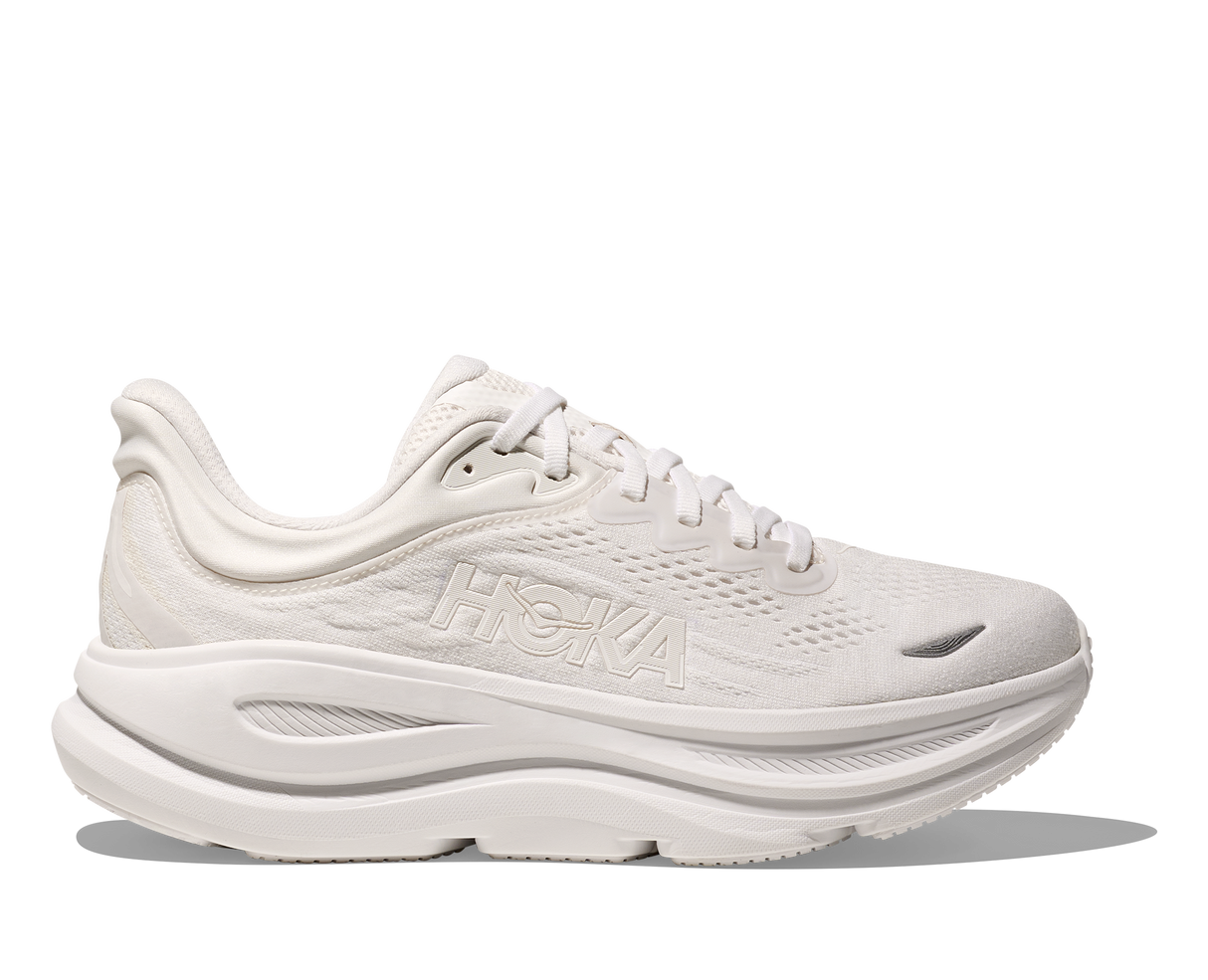 W Hoka Bondi 9 All White