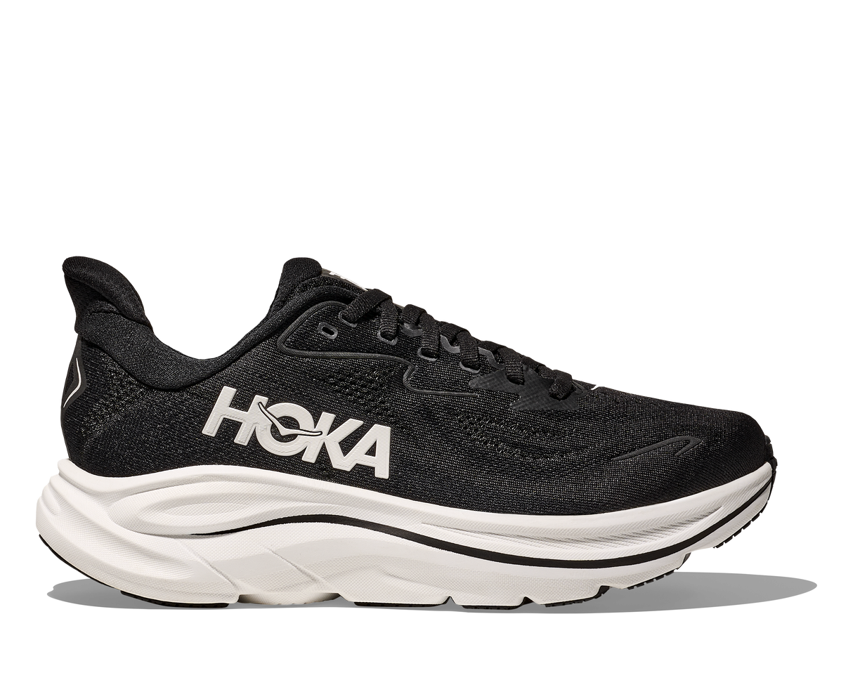 W Hoka Clifton 10 Black White