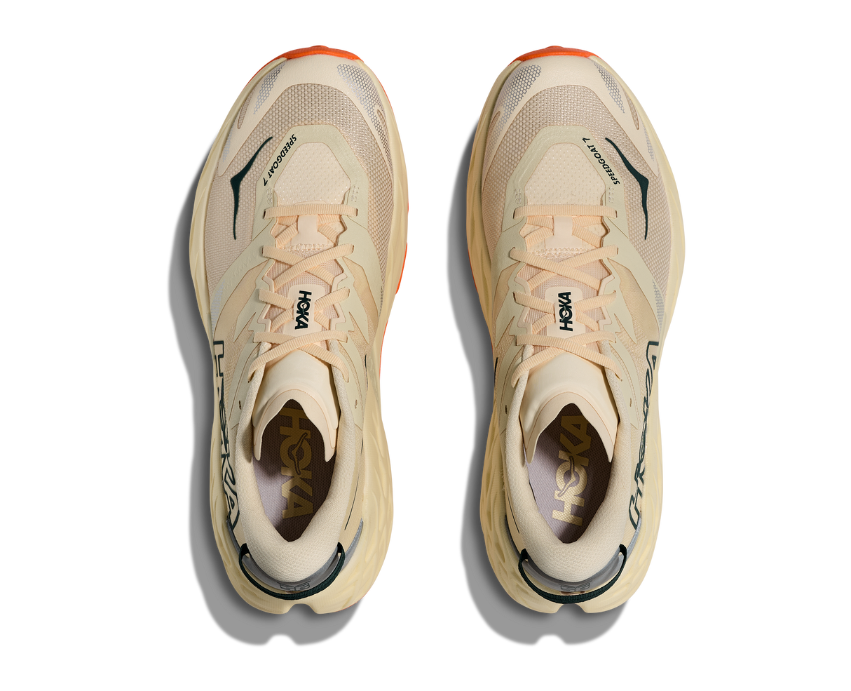M Hoka Speedgoat 7 Vintage Yellow Turmeric