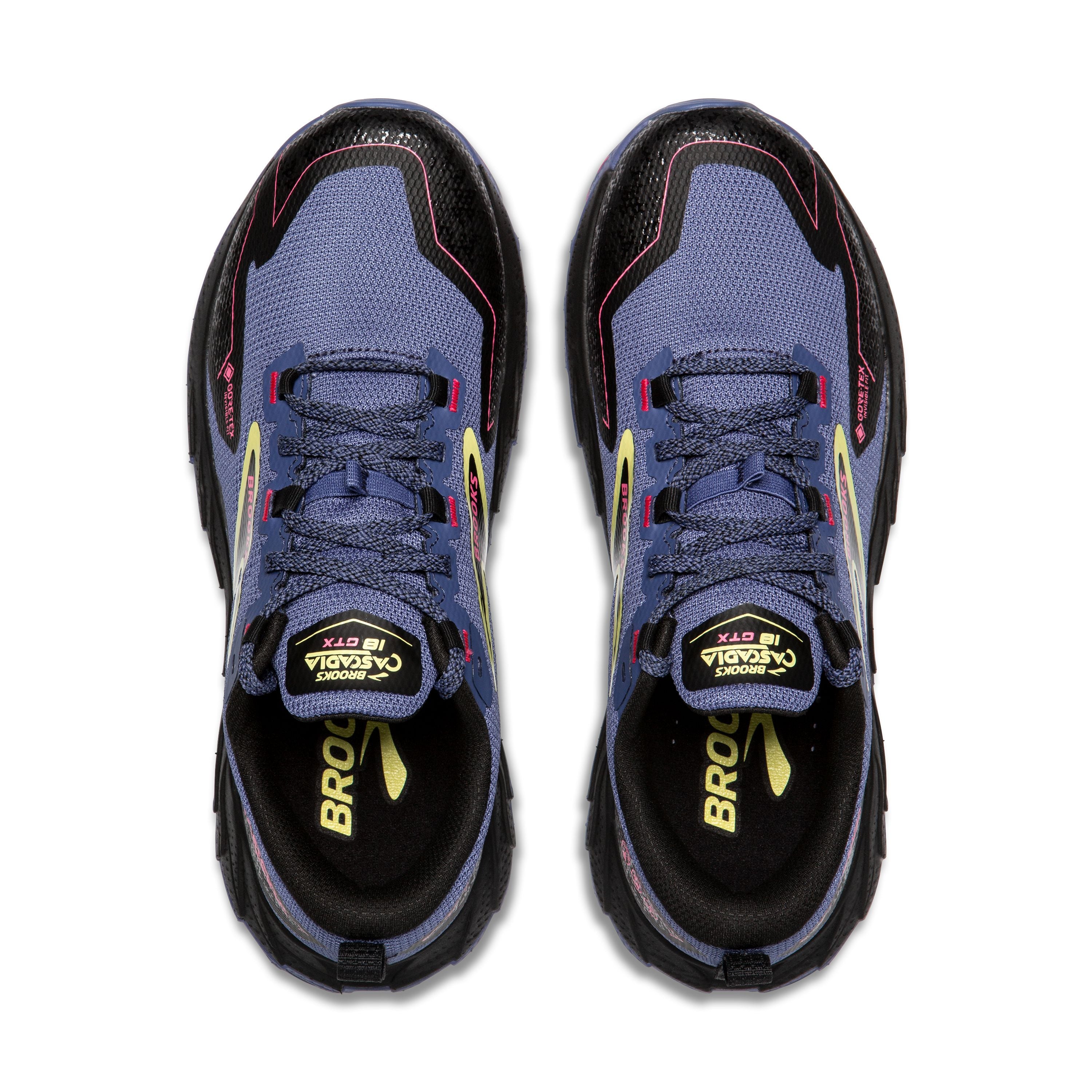 W Brooks Cascadia 18 GTX Grey Blue/Black/Pink – Frontrunners Footwear