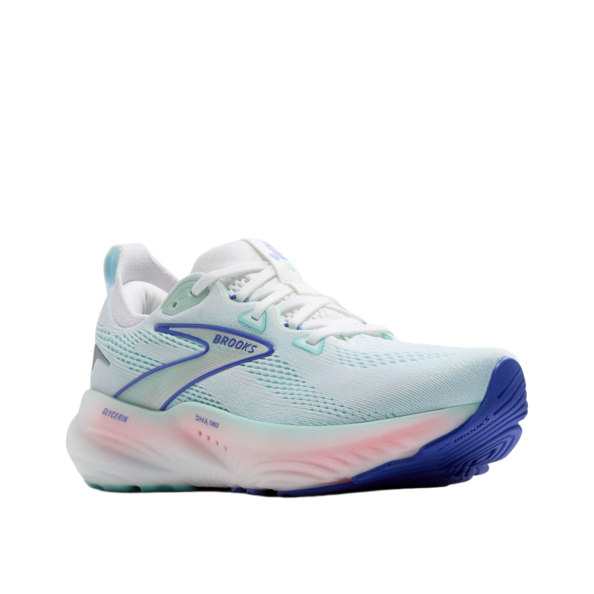 Women's Brooks Glycerin 22 White/Limpet Shell/Amparo Blue