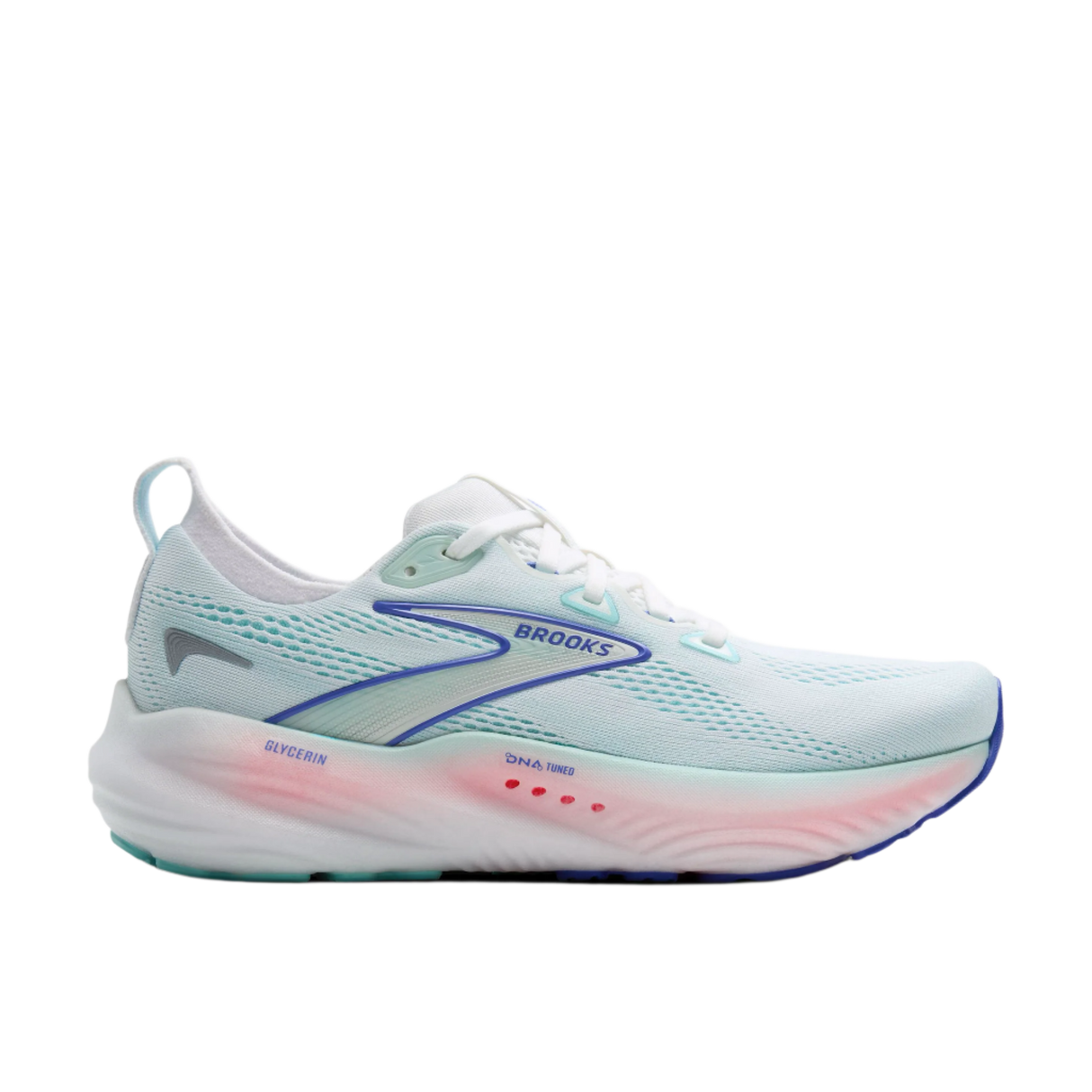 Women's Brooks Glycerin 22 White/Limpet Shell/Amparo Blue
