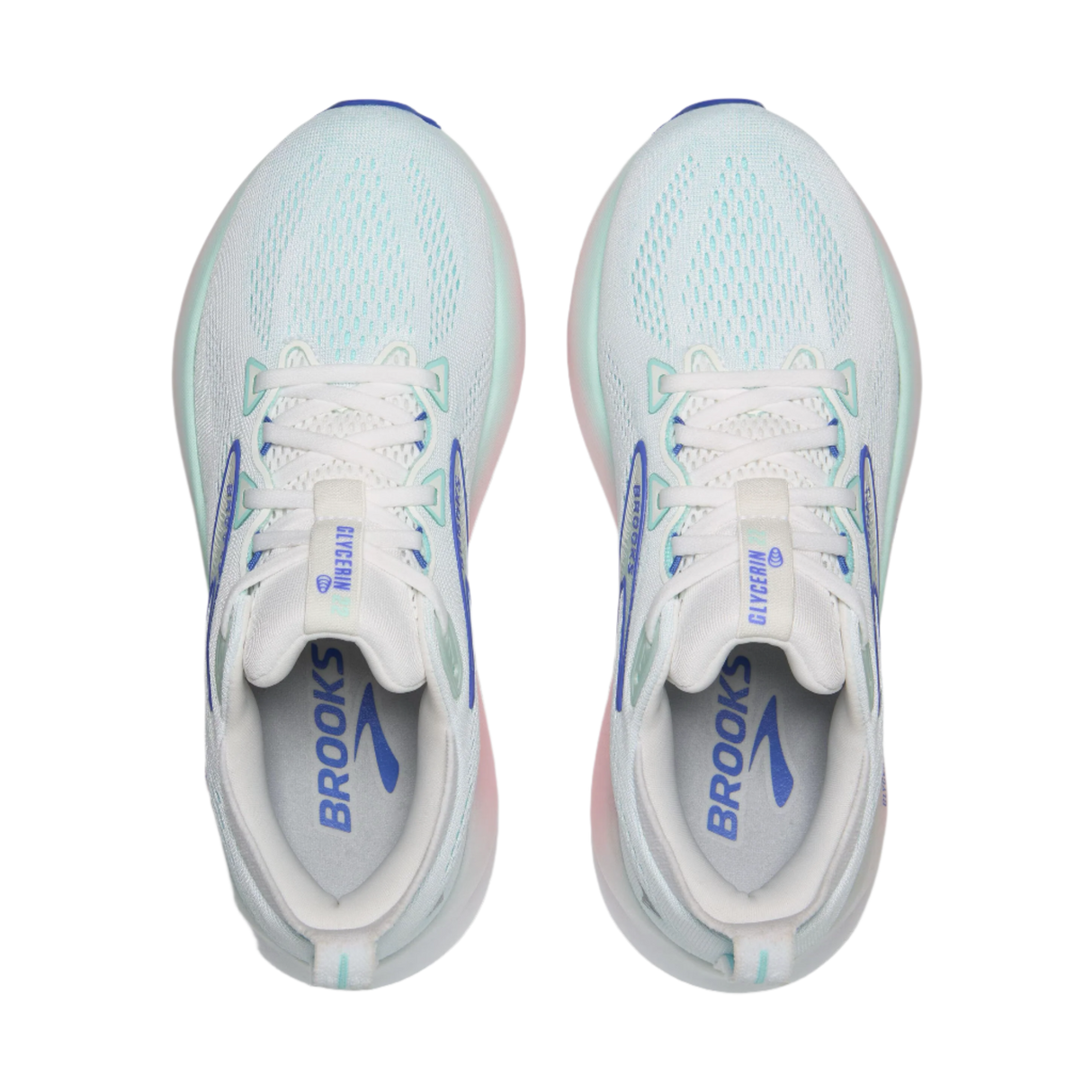 Women's Brooks Glycerin 22 White/Limpet Shell/Amparo Blue