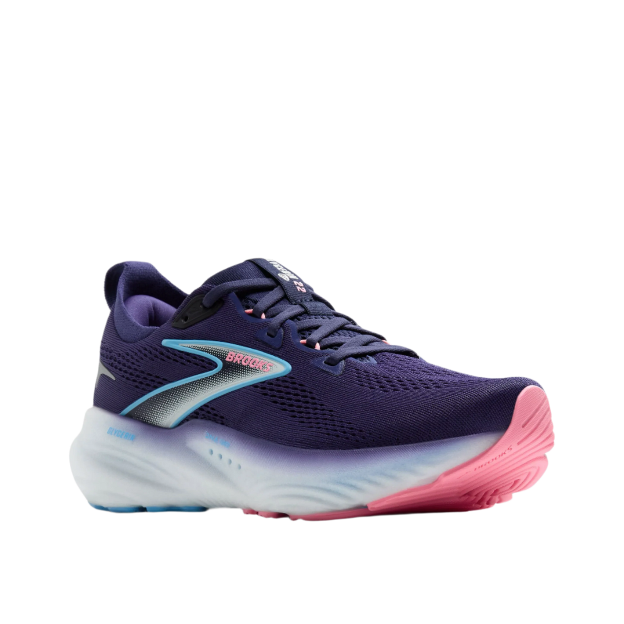 Women's Brooks Glycerin 22 Blue Ribbon/Peacoat/Dianthus