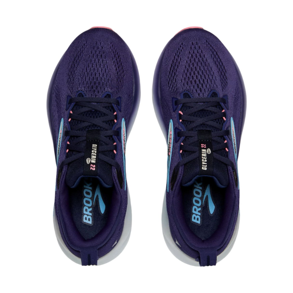 Women's Brooks Glycerin 22 Blue Ribbon/Peacoat/Dianthus