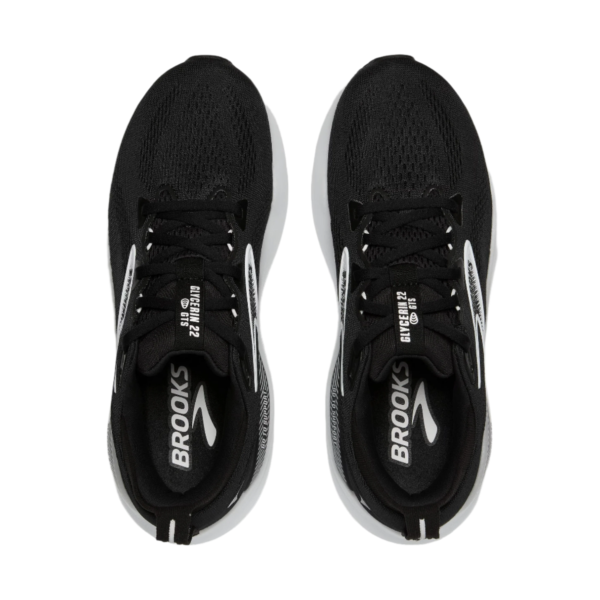Women's Brooks Glycerin GTS 22 Black/Grey/White