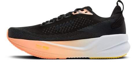 W Brooks Ghost Max 4 Black Folkstone Cyber Peach