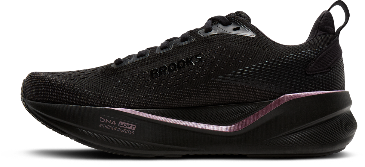 W Brooks Ghost Max 4 Black Black Rose Gold