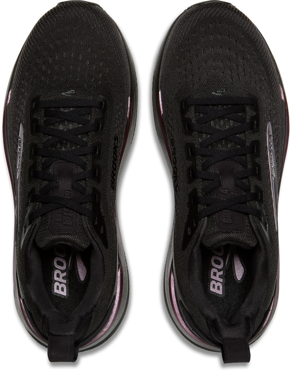 W Brooks Ghost Max 4 Black Black Rose Gold