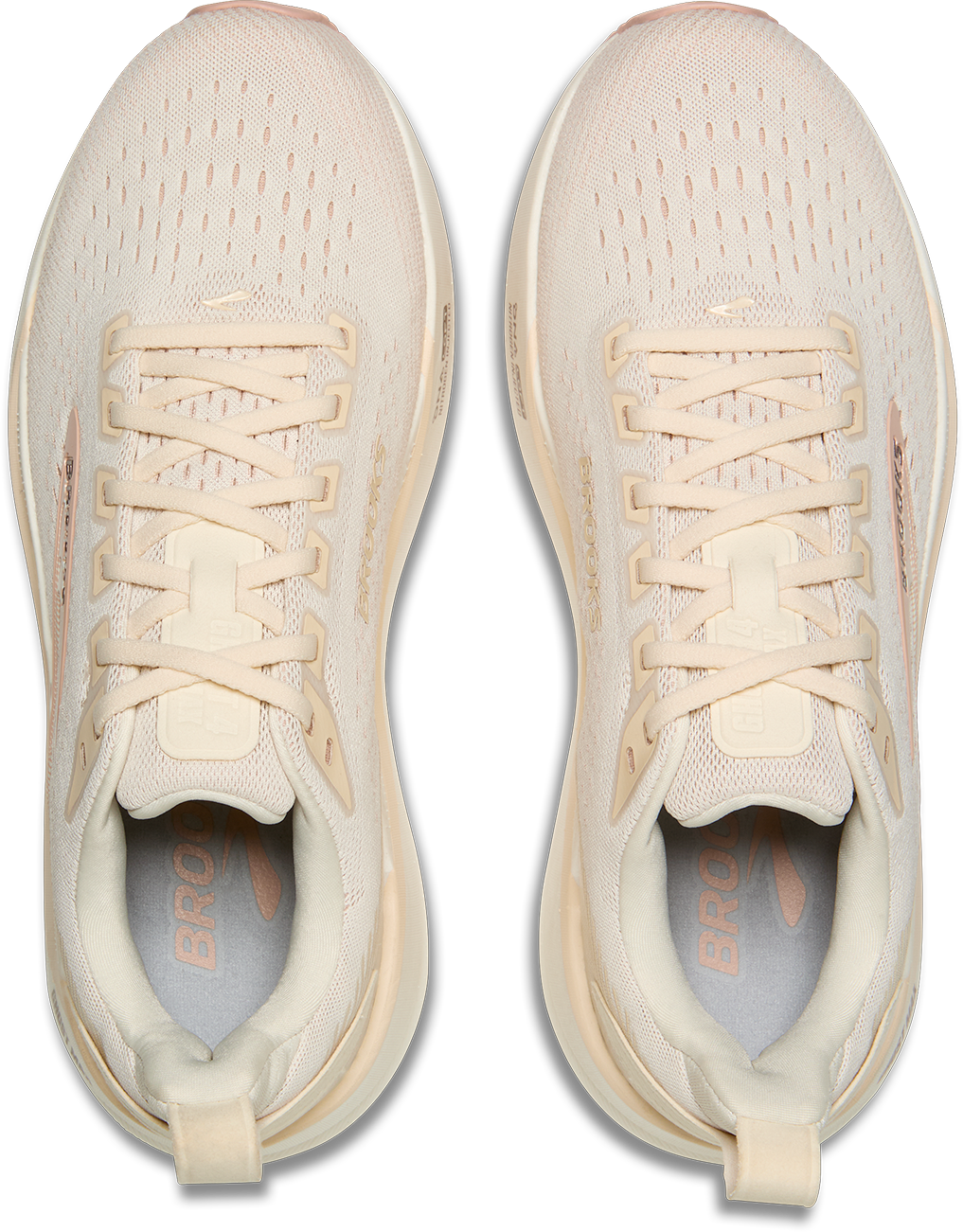 W Brooks Ghost Max 4 Arctic Wolf Rose Coconut