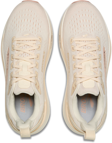 W Brooks Ghost Max 4 Arctic Wolf Rose Coconut