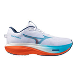 M Mizuno Wave Rider 30 White Blue Jewel