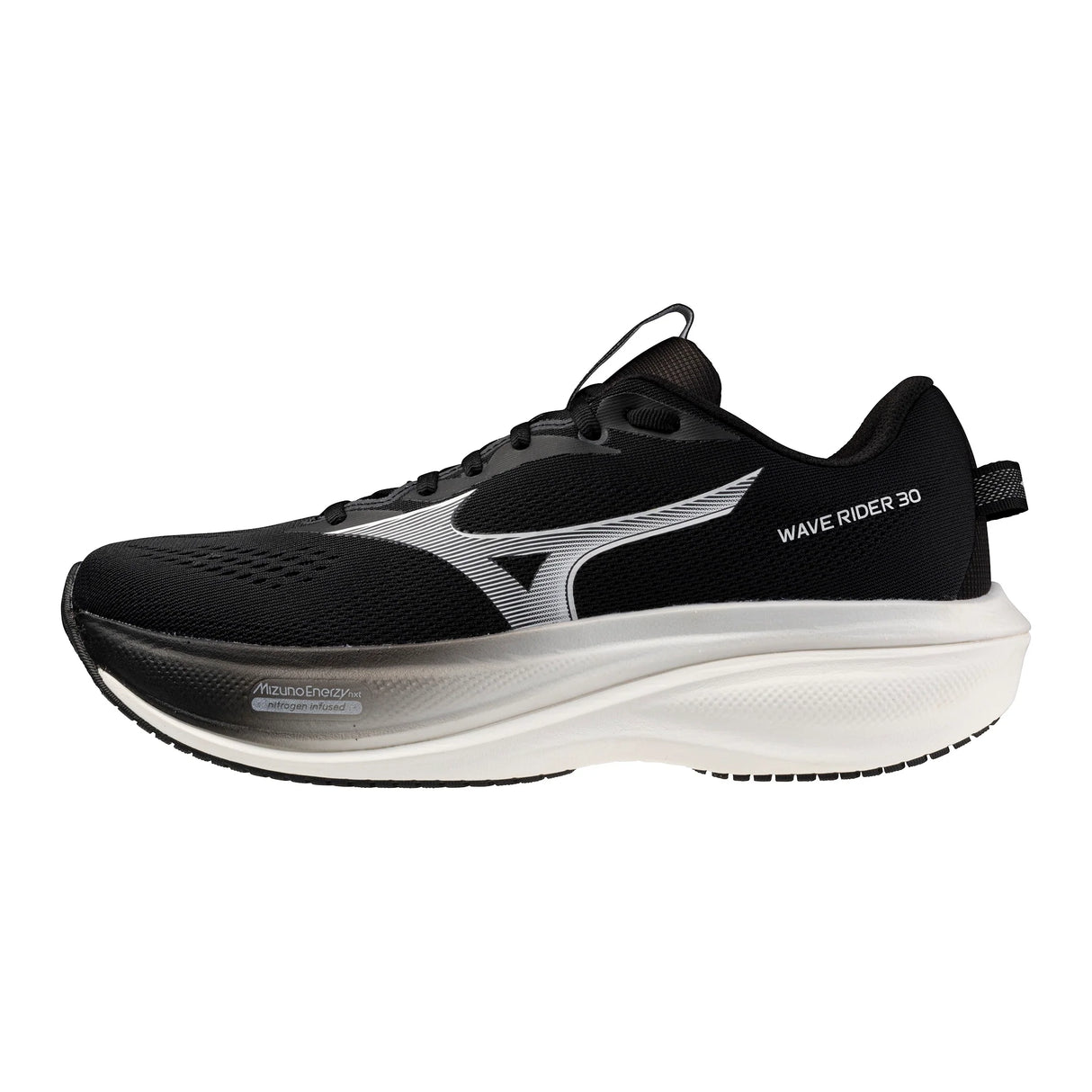 M Mizuno Wave Rider 30 Black White