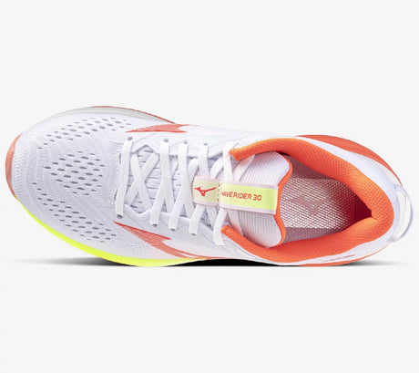 W Mizuno Wave Rider 30 White Flamingo Coral