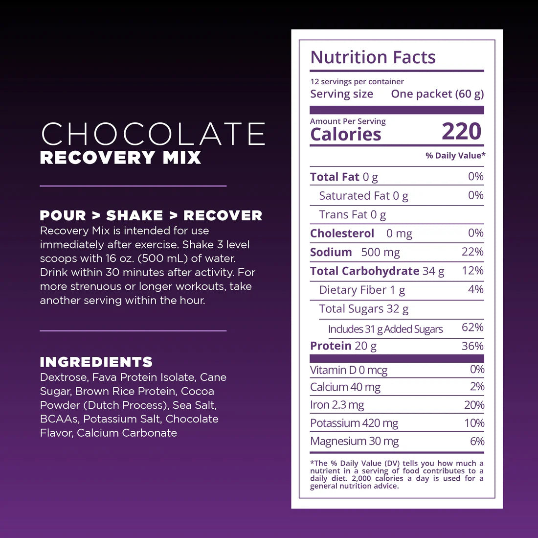Tailwind Recovery Mix 20 Serving Bag