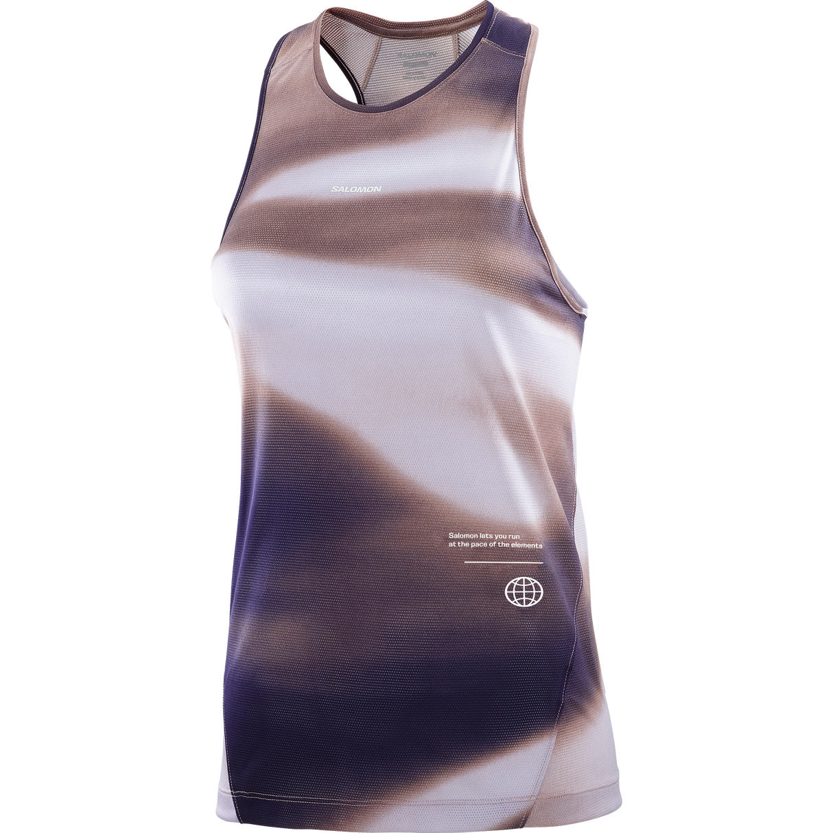 W Salomon ShakeOut Core Tank GFX Etherea