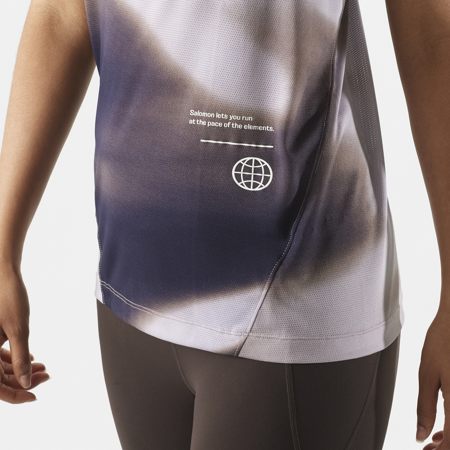 W Salomon Shakeout Core Tank GFX
