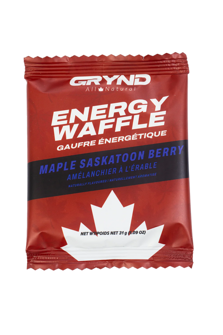 Grynd Energy Waffle Maple Saskatoon Berry
