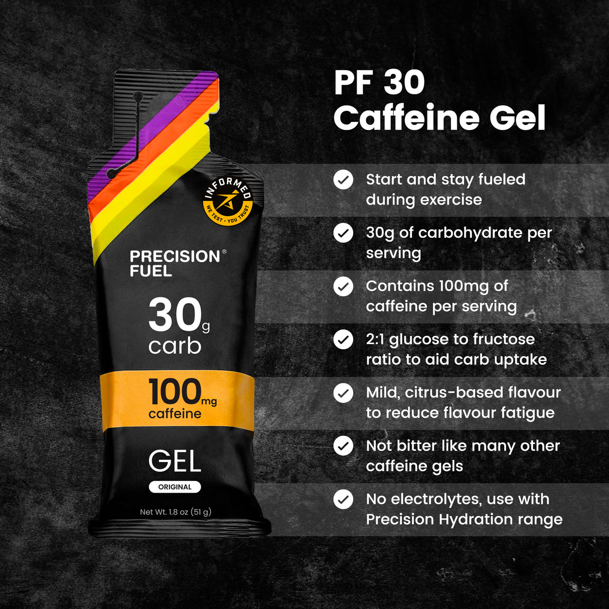 Precision Fuel PF 30 Caffeine Gel