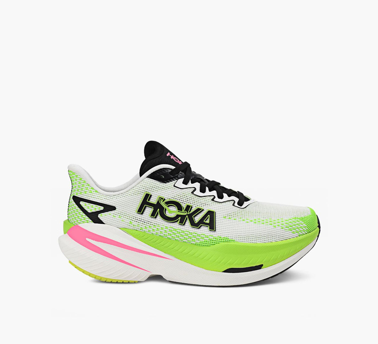 Womens Hoka Mach X 3 White Lime