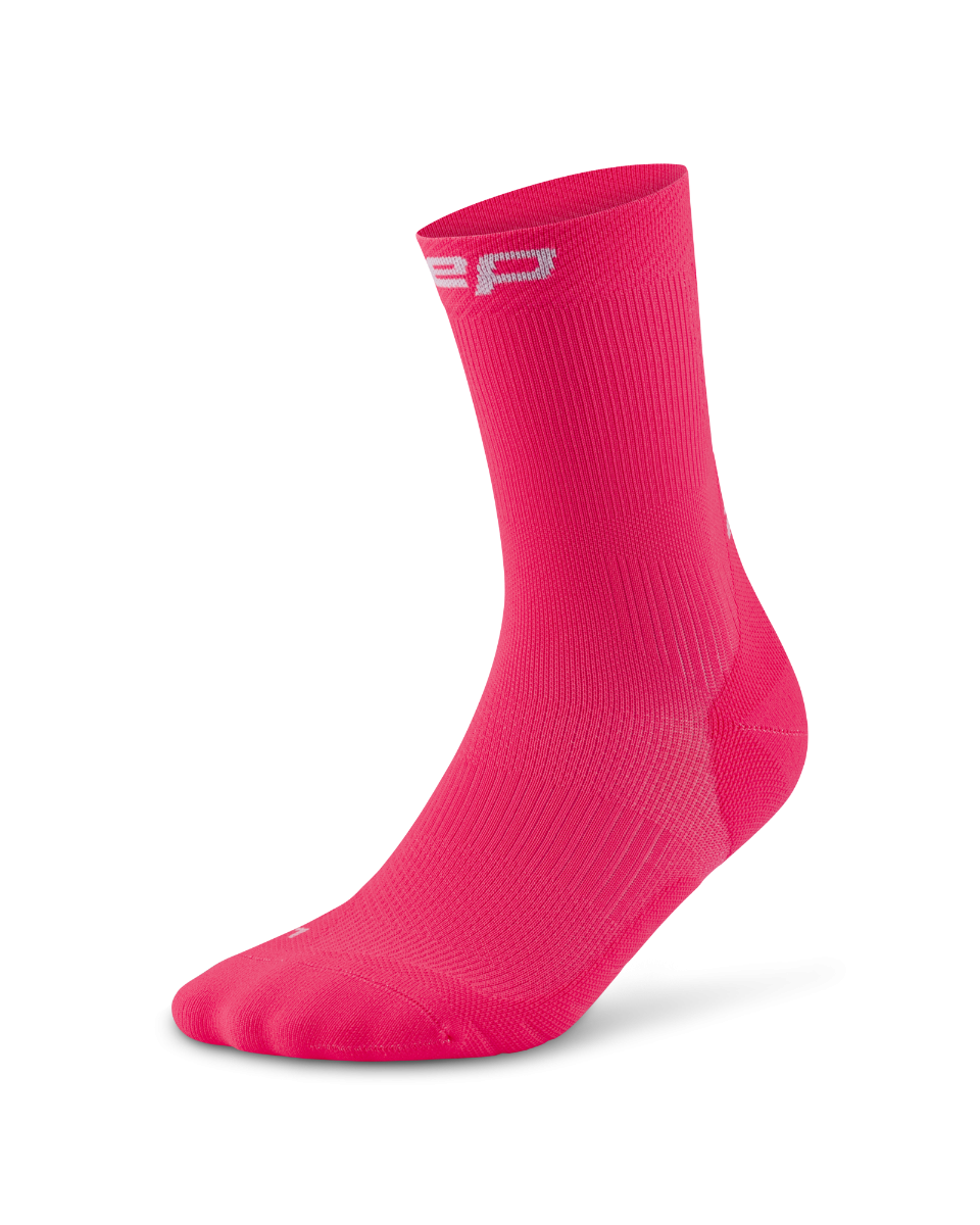 W CEP Core Run Socks Mid Cut 5.0 Pink