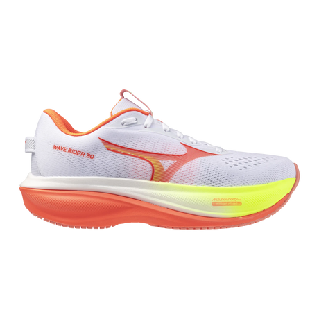 W Mizuno Wave Rider 30 White Flamingo Coral