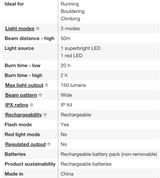 Black Diamond Iota 150 Headlamp